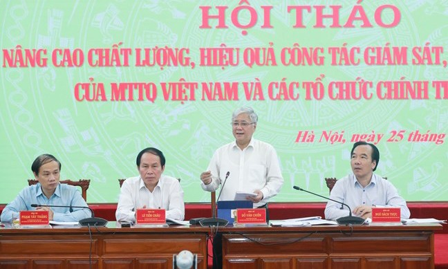 Một Hội thảo về nâng cao chất lượng, hiệu quả công tác giám sát, phản biện xã hội của MTTQ Việt Nam và các tổ chức chính trị - xã hội.