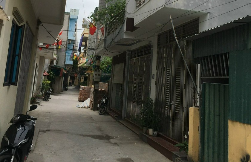 Một trong những khu vực các hộ dân đã nộp tiền đất cho phường Trần Lãm. 