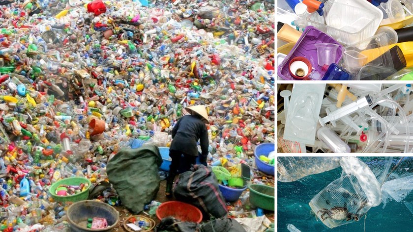 Việc thực thi các quy định pháp luật trong quản lý rác thải nhựa còn nhiều bất cập. (Ảnh minh họa) 