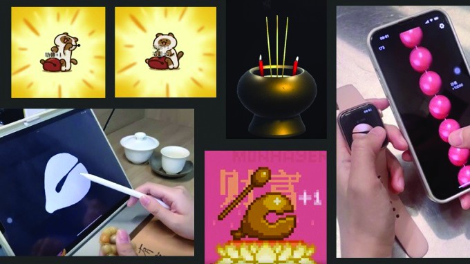 Nhiều ứng dụng gõ mõ tụng kinh, thắp nhang trực tuyến trở nên phổ biến ở Trung Quốc. 