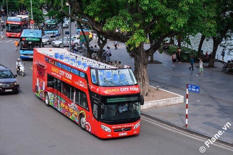 Xe buýt 2 tầng Hà Nội phục vụ du khách miễn phí trong thời gian nghỉ lễ