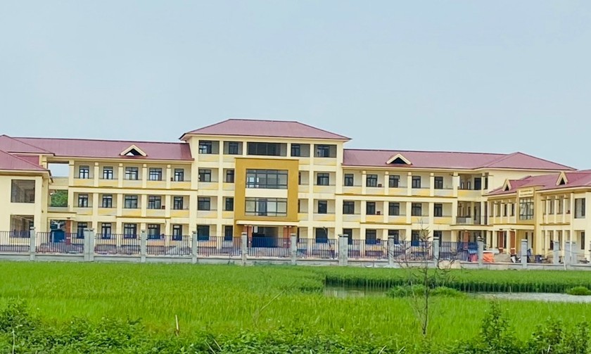 Huyện Yên Lạc phấn đấu đưa Trường THCS Kim Ngọc (xã Bình Định) vào sử dụng trong năm học 2023-2024. 