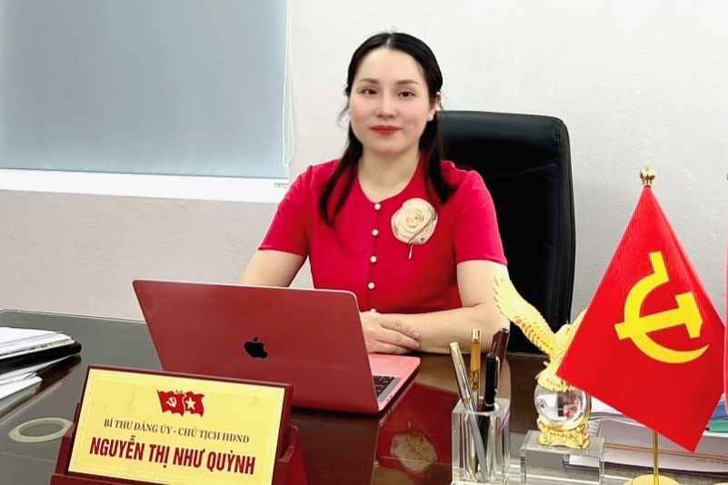 Bà Nguyễn Thị Như Quỳnh, Bí thư Đảng ủy, nguyên Chủ tịch UBND phường Xuân Tăng nhiệm kỳ 2016 - 2021.
