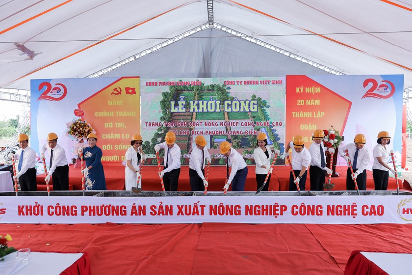 Khởi công dự án nông nghiệp công nghệ cao tại quận Long Biên
