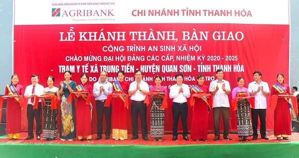Agribank Thanh Hóa xây tặng 2 trạm y tế cho huyện Quan Hóa và Quan Sơn