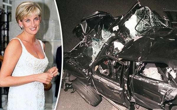 Công nương Diana bên chiếc xe tai nạn khiến bà tử vong
