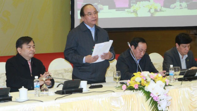Phó Thủ tướng Chính phủ Nguyễn Xuân Phúc phát biểu tại Hội nghị