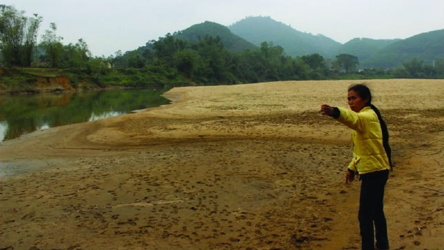 Địa điểm hút cát làm sạt lở bờ sông