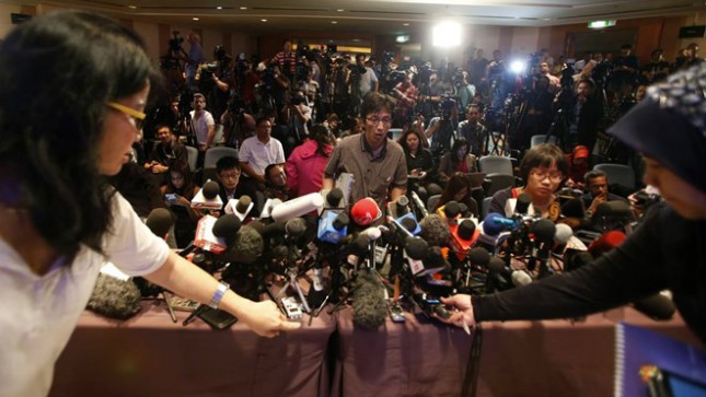 Hàng trăm phóng viên quốc tế có mặt ở Malaysia đưa tin về vụ máy bay mất tích (Nguồn: Reuters)