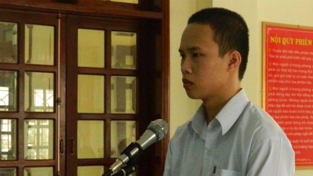 Bị cáo Võ Thanh Tín tại tòa