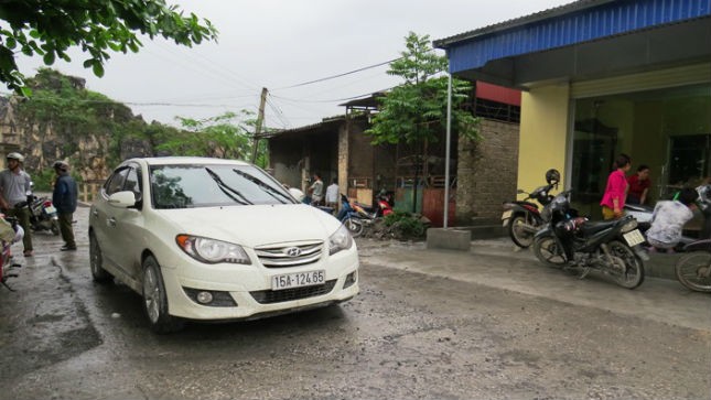 Chiếc xe ô tô của Lương Thanh Hải và hiện trường vụ án