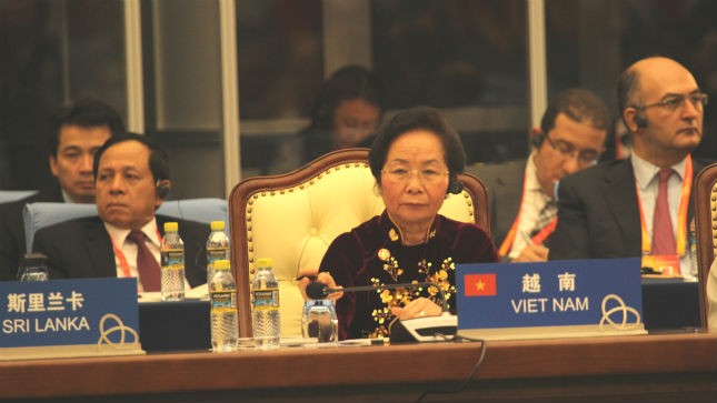 Phó Chủ tịch nước Nguyễn Thị Doan dự Hội nghị Thượng đỉnh về phối hợp hành động và củng cố lòng tin ở Châu Á