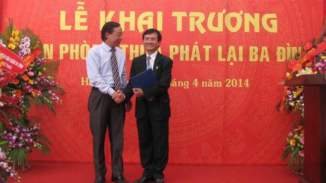 Lễ khai trương Văn phòng Thừa phát lại Ba Đình ở Hà Nội hồi tháng 4/2014
