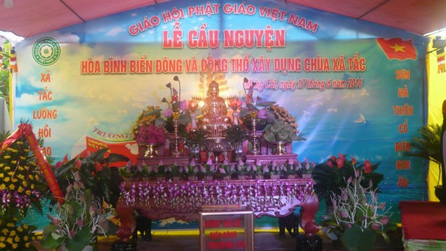  Đại lễ cầu nguyện hòa bình biển Đông và xây dựng chùa Xã Tắc
