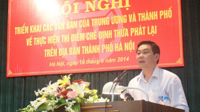 Ông Lê Hồng Sơn, Phó Chủ tịch UBND TP.Hà Nội