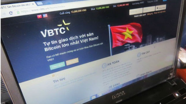 Giao diện của sàn giao dịch Bitcoin VCTB