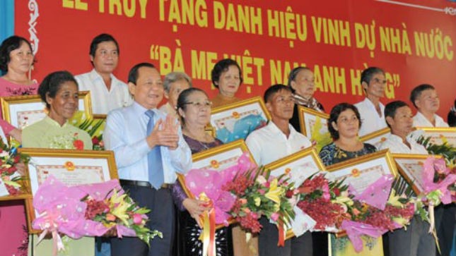 TP. Hồ Chí Minh: Truy tặng 831 Mẹ danh hiệu “Bà Mẹ Việt Nam Anh hùng”