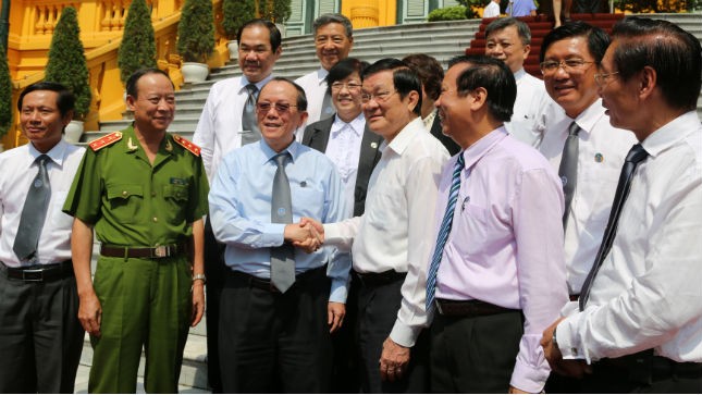 Chủ tịch nước Trương Tấn Sang và một số lãnh đạo Liên đoàn Luật sư Việt Nam