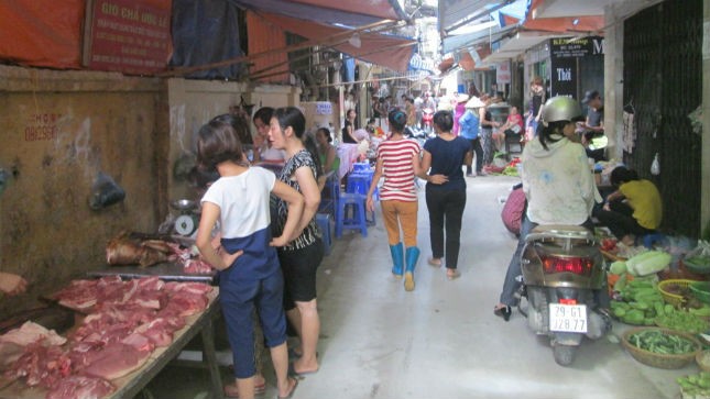 Khu vực chợ tạm Thanh Xuân Nam đang được quy hoạch