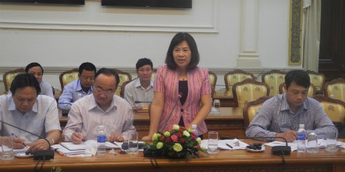 Thứ trưởng Nguyễn Thúy Hiền phát biểu tại buổi kiểm tra