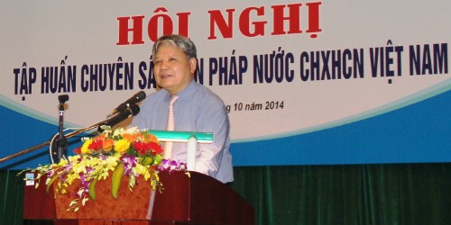 Bộ trưởng Hà Hùng Cường phát biểu tại hội nghị