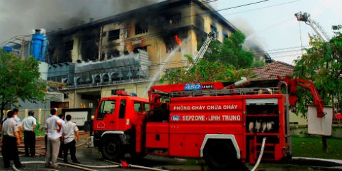 Một vụ cháy ở TP.Hồ Chí Minh