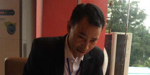 Ông Lê Trọng Thưởng làm việc với PV Báo Pháp luật Việt Nam