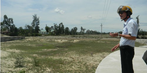Khu tái định cư Duy Hải làm ngập gần 20ha ruộng của nông dân