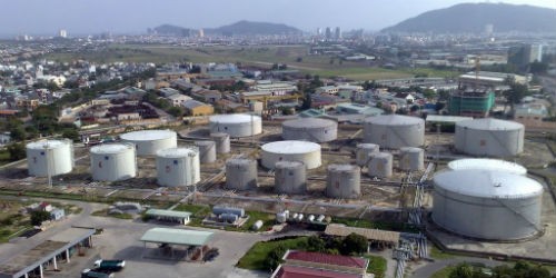 Kho xăng dầu của PV OIL ở Vũng Tàu
