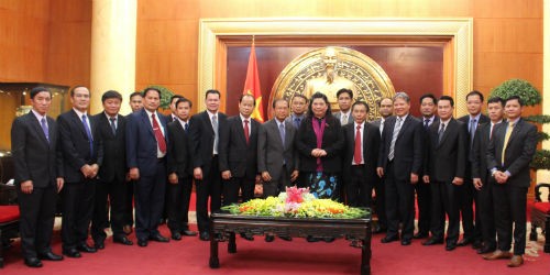 Phó Chủ tịch Quốc hội Tòng Thị Phóng tiếp Bộ trưởng Tư pháp Lào