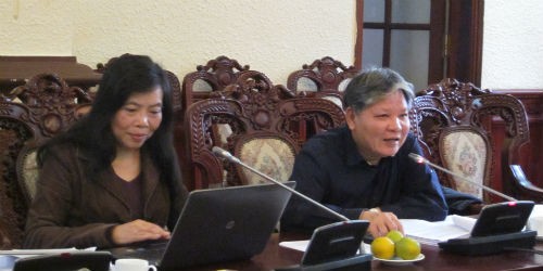 Bộ trưởng Hà Hùng Cường phát biểu tại cuộc họp