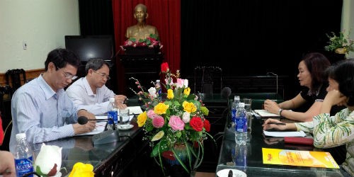 Đoàn công tác Báo Pháp luật Việt Nam làm việc tại Sở Tư pháp Nam Định