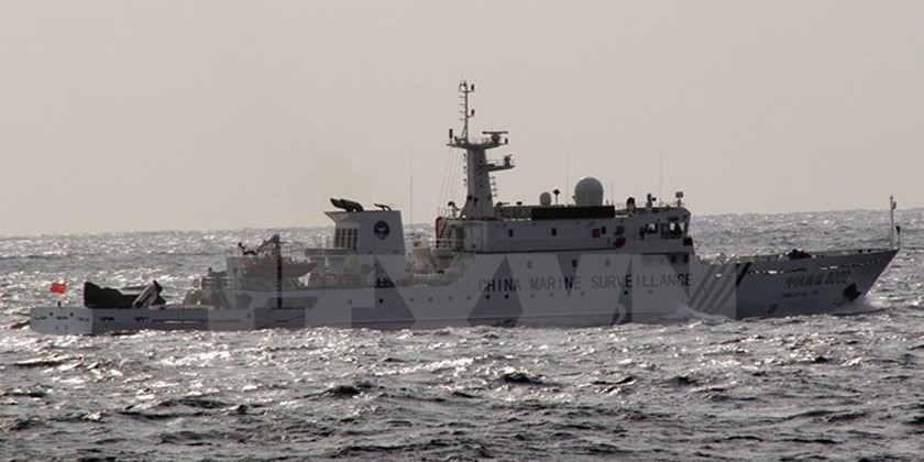 Tàu hải giám Trung Quốc tại vùng biển gần đảo tranh chấp Điếu Ngư/Senkaku. (Nguồn: AFP/TTXVN)