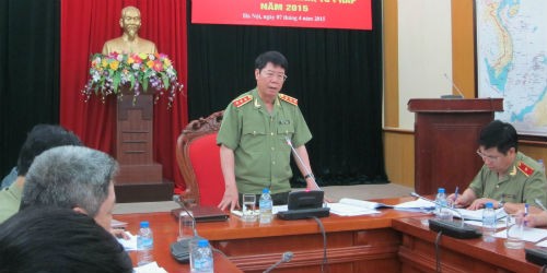 Thượng tướng Bùi Văn Nam phát biểu tại Hội nghị