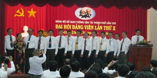 Ra mắt Ban chấp hành Đảng Bộ Sở GTVT TP Cần Thơ lần thứ X, nhiệm kỳ 2015-2020