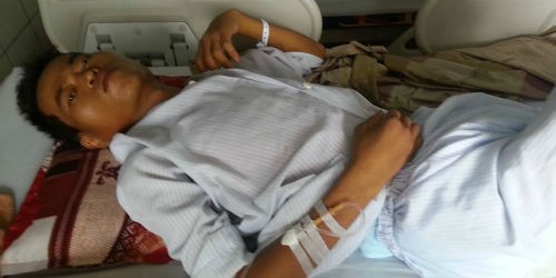 Bệnh nhân Lê Văn Tuyến vì nghèo nên đành trốn viện về nhà chờ chết