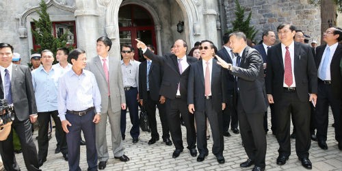 Thủ tướng Lào thăm Bà Nà Hills và làm việc với tập đoàn Sun Group