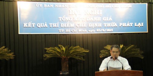 Thứ trưởng Đinh Trung Tụng phát biểu tại hội nghị