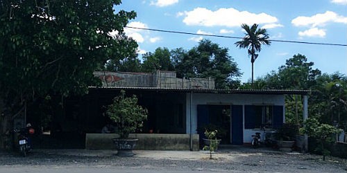 Ngôi nhà bà Trần Thị Vui nằm trên khu đất đang bị ông Trần Văn Hải đòi lại