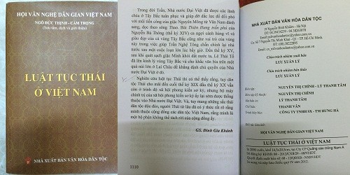 Sách “Luật tục Thái ở Việt Nam” bị cắt xén