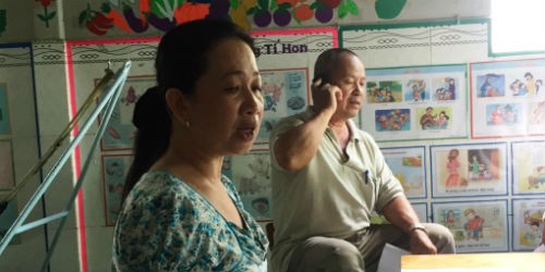 Bà Nguyễn Thị Lam Kiều đang trình bày về vụ việc