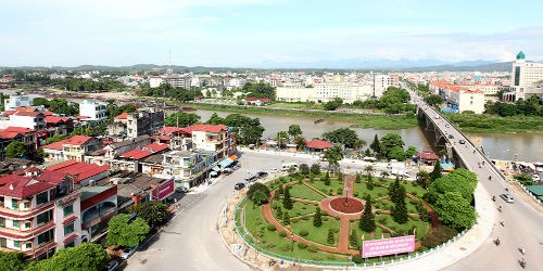 Một góc thành phố Móng Cái, tỉnh Quảng Ninh