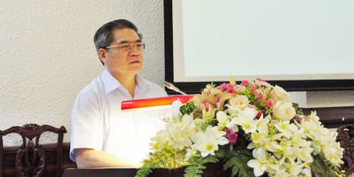 Thứ trưởng Đinh Trung Tụng phát biểu tại buổi Tọa đàm