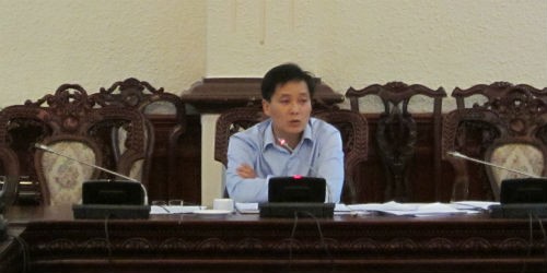 Thứ trưởng Nguyễn Khánh Ngọc phát biểu tại cuộc họp