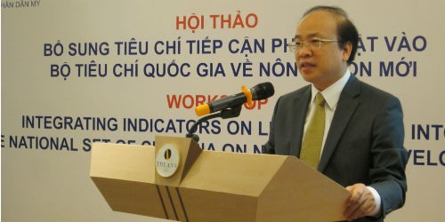 Thứ trưởng Phan Chí Hiếu phát biểu tại hội thảo