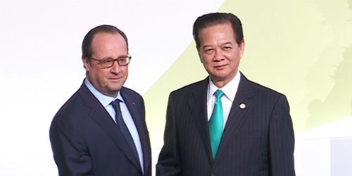 Thủ tướng Nguyễn Tấn Dũng dự phiên khai mạc COP21