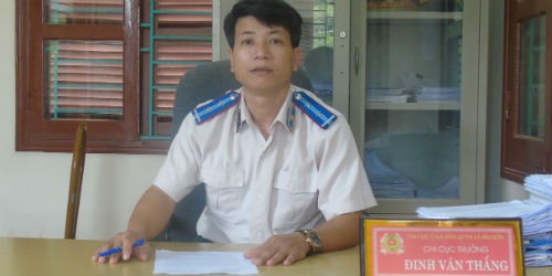 Ông Đinh Văn Thắng, Chi cục trưởng Chi cục THADS Bỉm Sơn