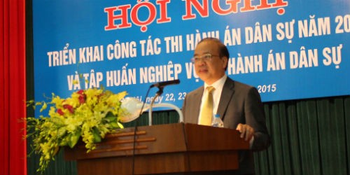 Thứ trưởng Phan Chí Hiếu phát biểu tại hội nghị