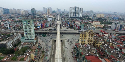 Nút giao thông 4 tầng đã giải quyết ách tắc giao thông ởThanh Xuân, Hà Nội