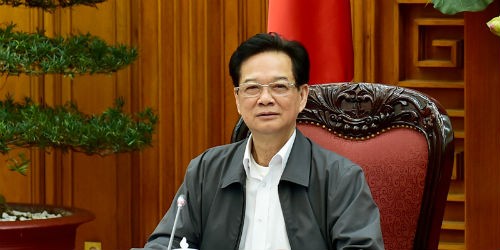 Thủ tướng Chính phủ Nguyễn Tấn Dũng phát biểu tại cuộc họp